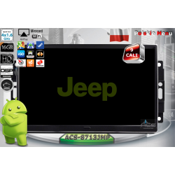 Radio dedykowane Jeep Commander Compass Grand Cherokee 130x210mm 9 Cali Android10 CPU 8x1.6GHz Ram4GB Dysk 64GB DSP SIM PORT CARPLAY GPS Ekran HD Mult